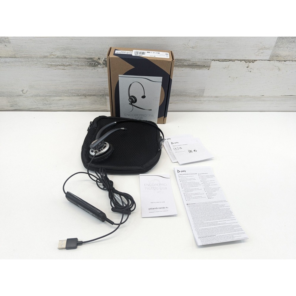 Poly‎ Plantronics EncorePro 715 USB-A Monoaural Headset TAA 783N5AA HW715